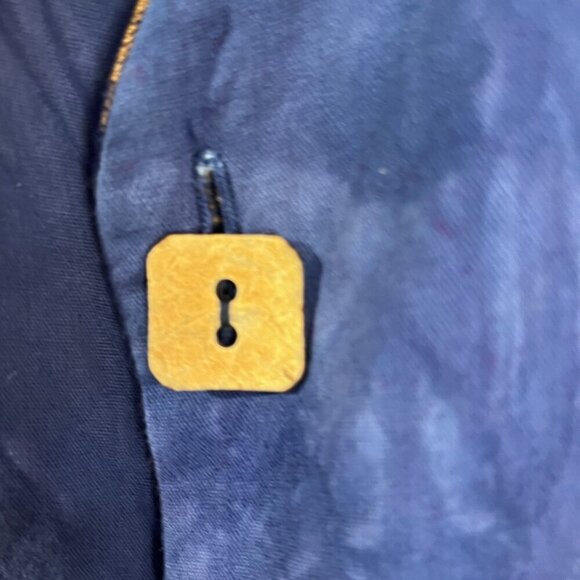 Reversible Womens Vest Floral Brocade Artistic Western Design Vibrant Blue XXL - Picture 8 of 12